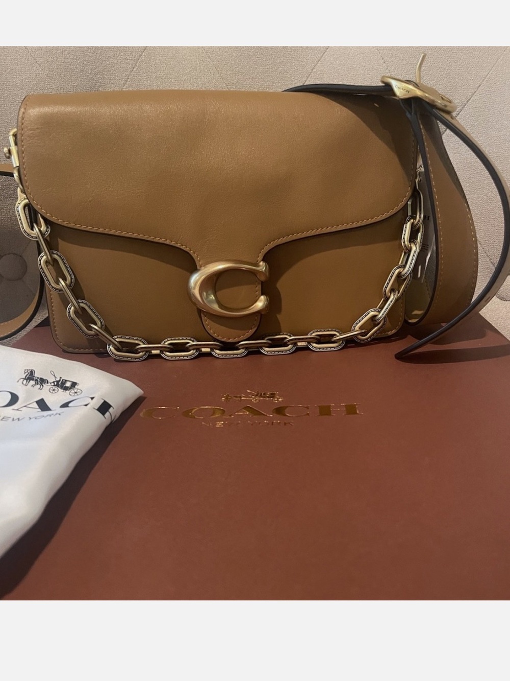 Coach Tabby 30 honey brown nwt Shoulder Bag in Saddle Brown